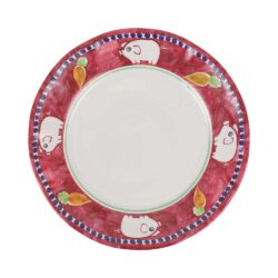 Vietri Campagna Melamine Dinner Plate, Porco